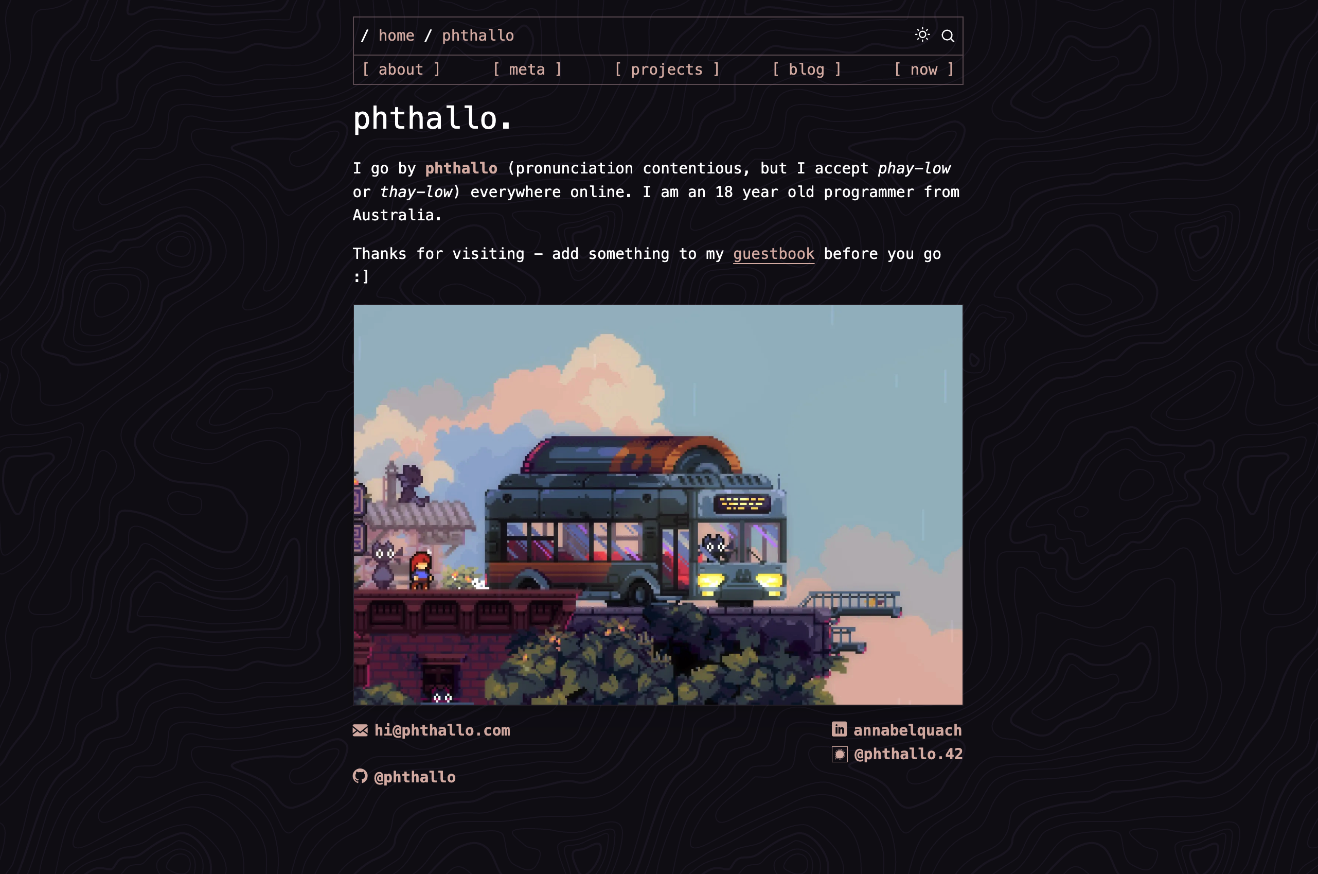 phthallo.site portfolio screenshot
