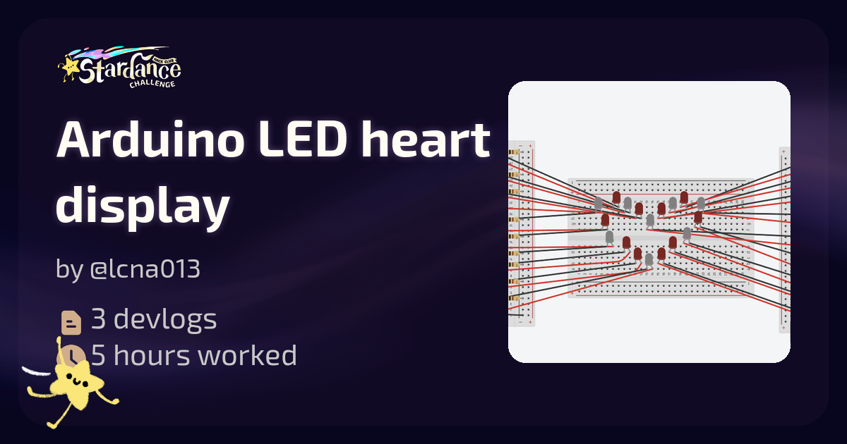 Arduino LED heart display - Stardance