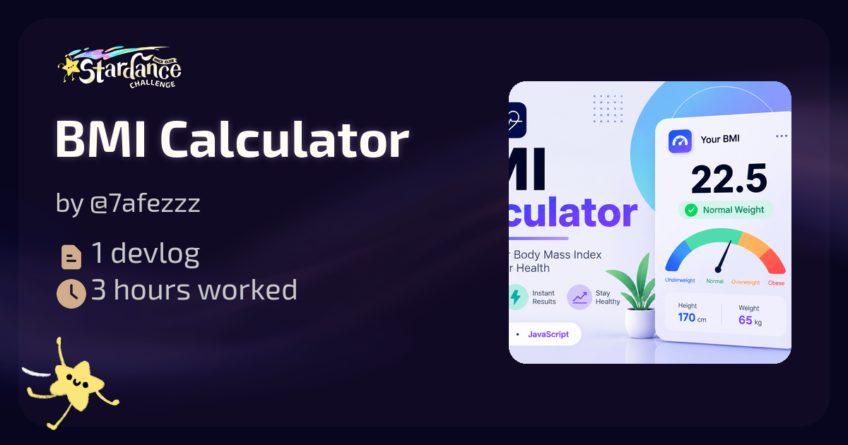 BMI Calculator - Stardance