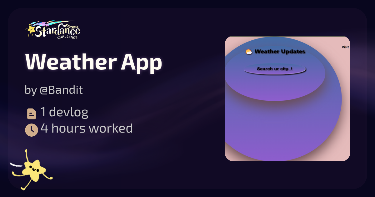 Weather App - Stardance