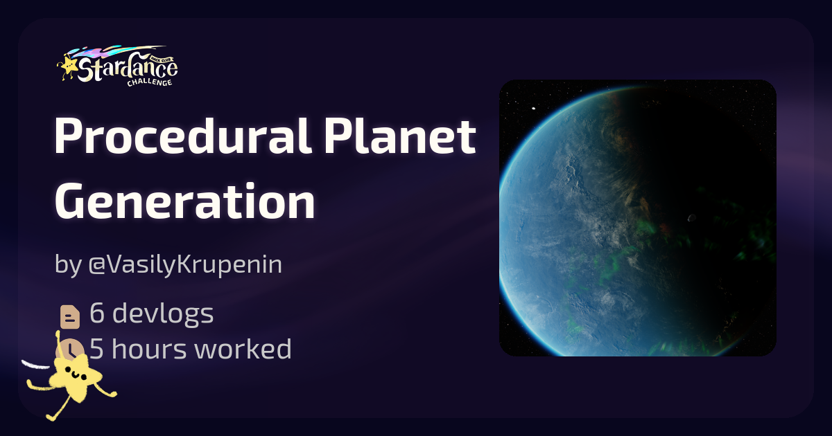 Procedural Planet Generation - Stardance