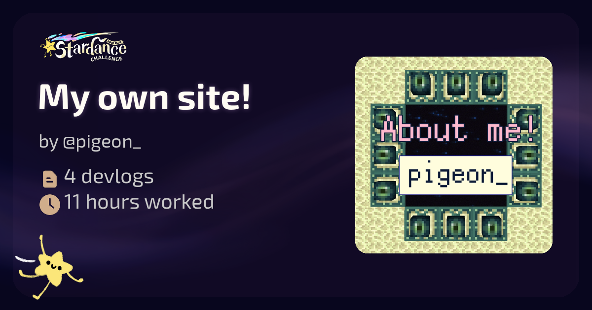 My own site! - Stardance