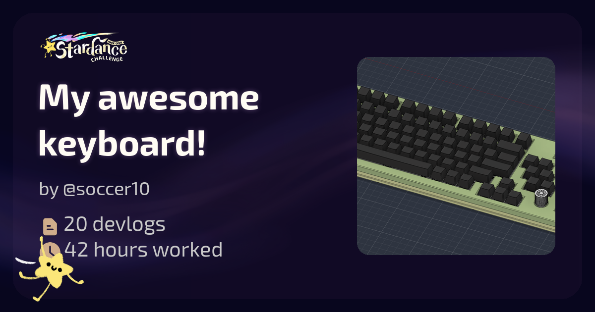 My awesome keyboard! - Stardance