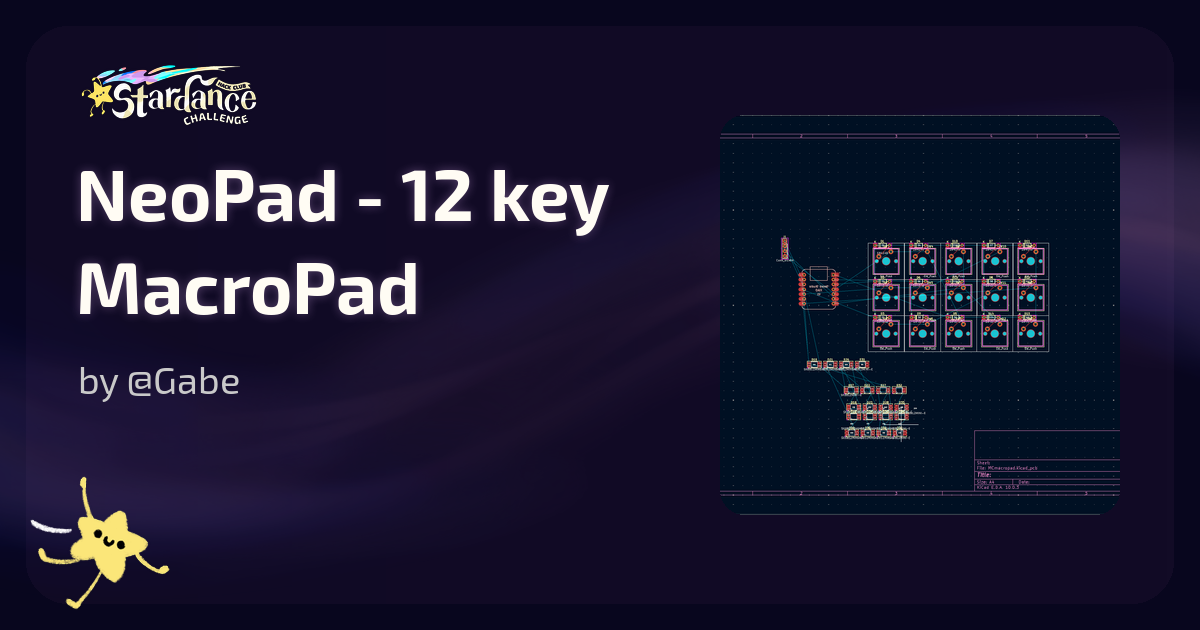 NeoPad - 12 key MacroPad - Stardance