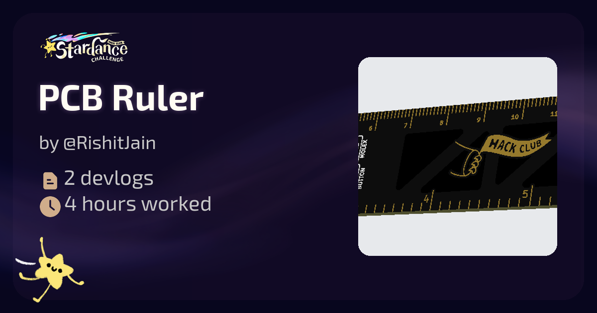 PCB Ruler - Stardance