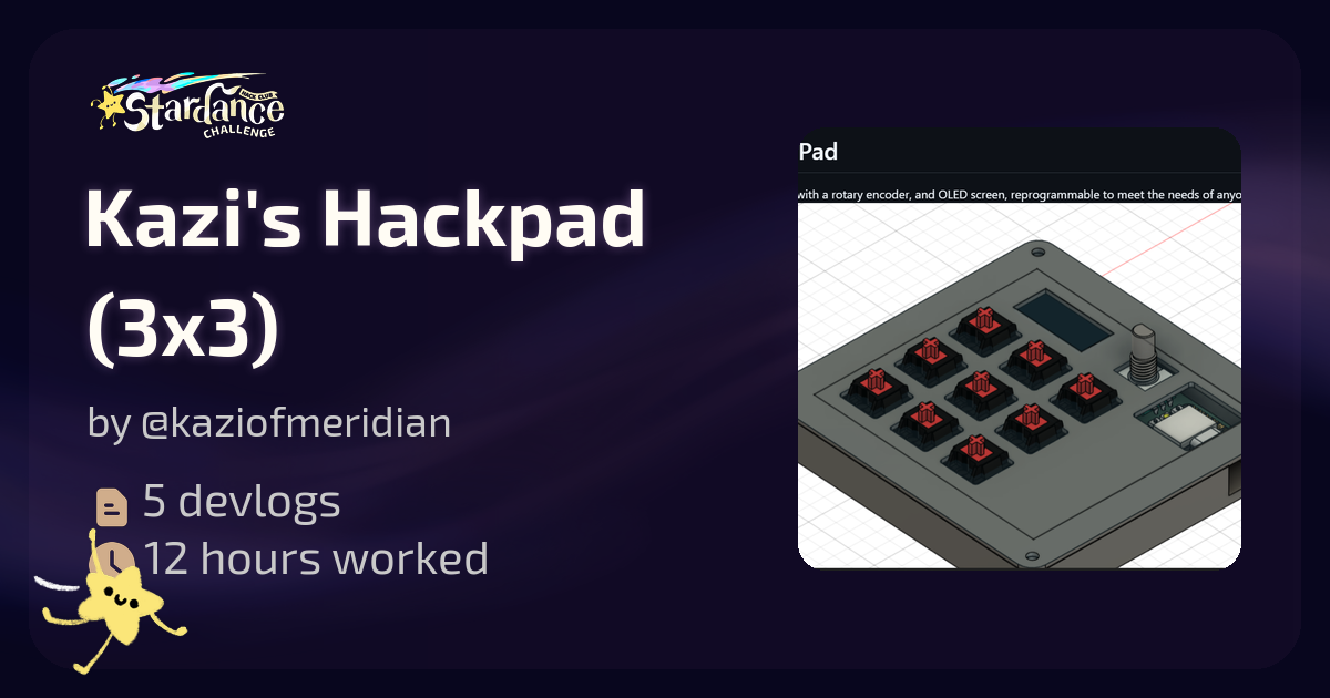 Kazi's Hackpad (3x3) - Stardance