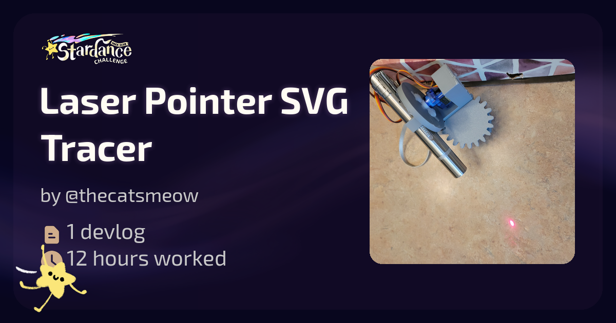 Laser Pointer SVG Tracer - Stardance